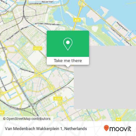 Van Medenbach Wakkerplein 1, 1111 CX Diemen map