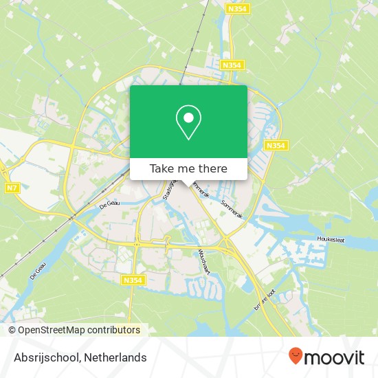 Absrijschool, Maria Louisestraat 20A map