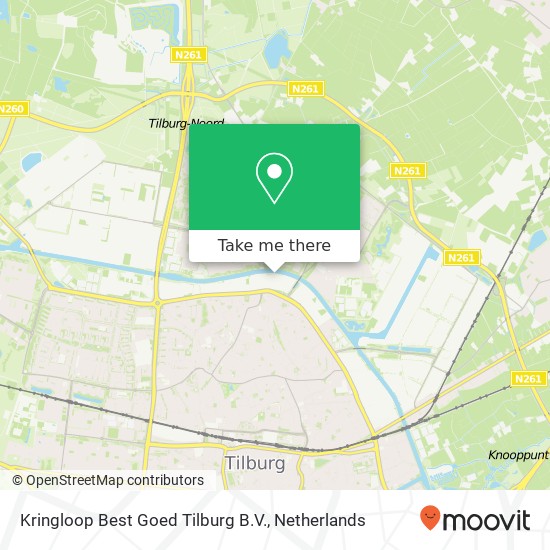 Kringloop Best Goed Tilburg B.V., Lovense Kanaaldijk 7 map