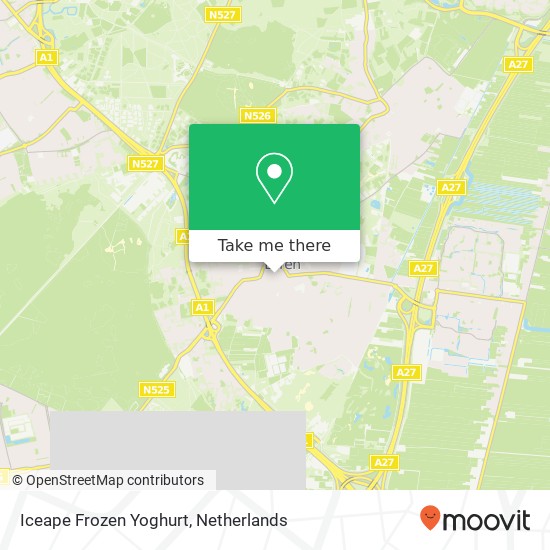 Iceape Frozen Yoghurt, Nieuweweg 10A map