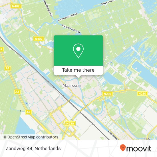 Zandweg 44, 3601 AE Maarssen map