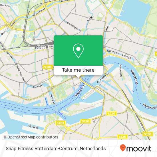 Snap Fitness Rotterdam-Centrum, Gedempte Zalmhaven map