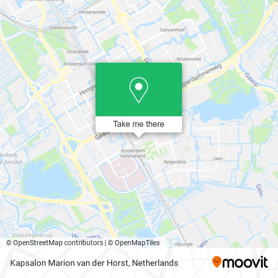 Kapsalon Marion van der Horst map