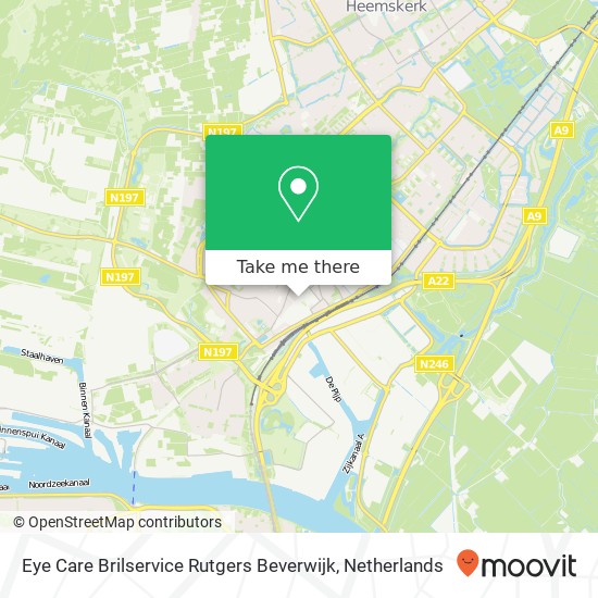 Eye Care Brilservice Rutgers Beverwijk, Breestraat 114 map