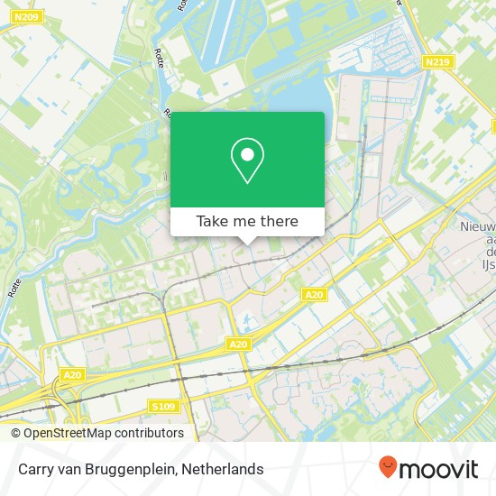 Carry van Bruggenplein, 3069 WD Rotterdam Karte