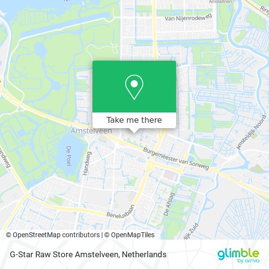 G-Star Raw Store Amstelveen map