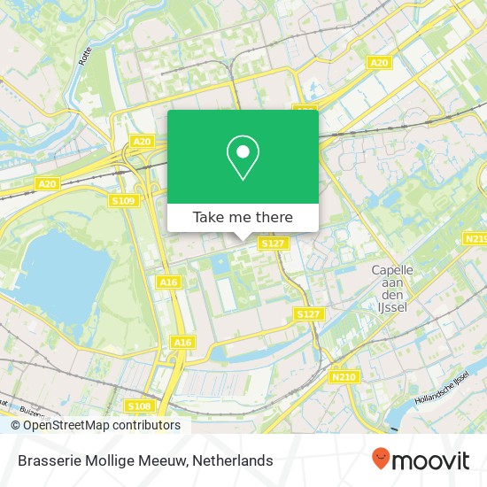 Brasserie Mollige Meeuw, Prinsenlaan 101 Karte