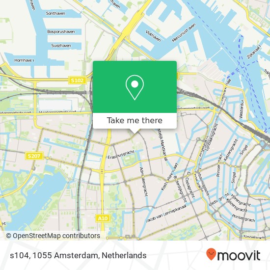 s104, 1055 Amsterdam map
