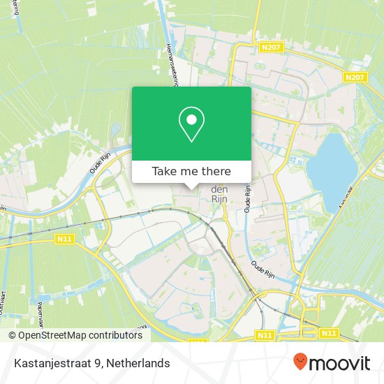 Kastanjestraat 9, 2404 EP Alphen aan den Rijn map