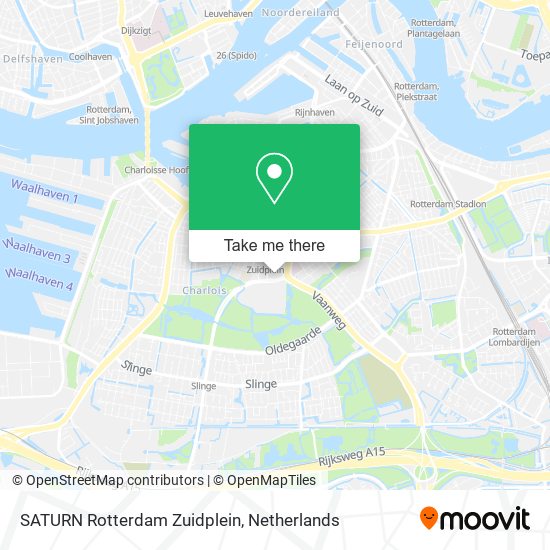 SATURN Rotterdam Zuidplein map