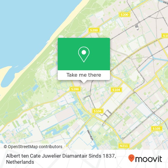 Albert ten Cate Juwelier Diamantair Sinds 1837, Loosduinse Hoofdplein 187 Karte