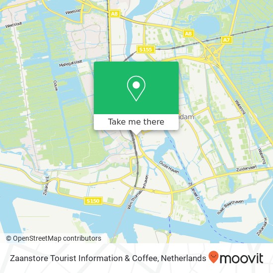 Zaanstore Tourist Information & Coffee Karte