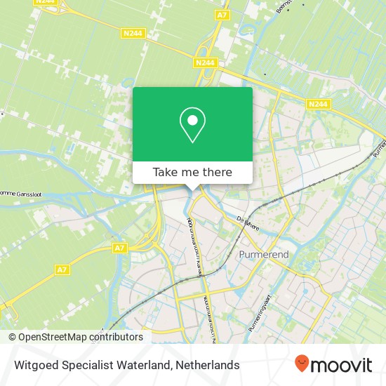 Witgoed Specialist Waterland, Kanaalkade 14 map