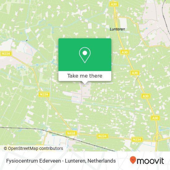 Fysiocentrum Ederveen - Lunteren, Seringstraat 10 map