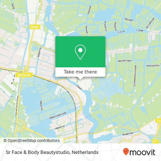 Sr Face & Body Beautystudio, Koetserstraat 21 map