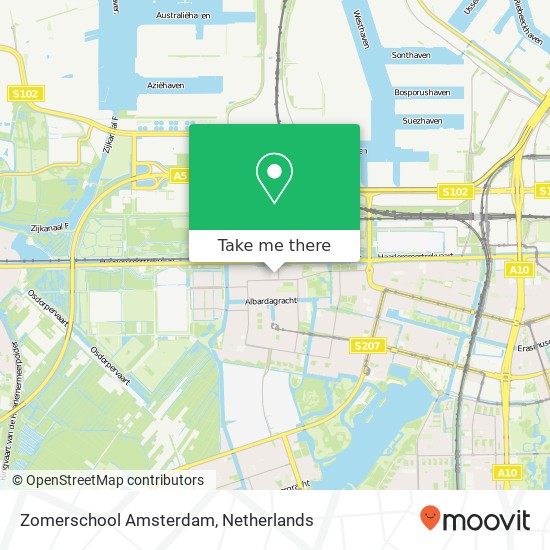 Zomerschool Amsterdam, Abraham Kuyperplein 2 map