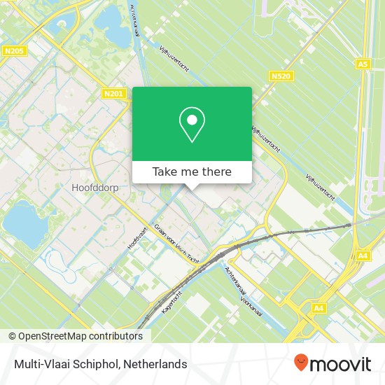 Multi-Vlaai Schiphol map