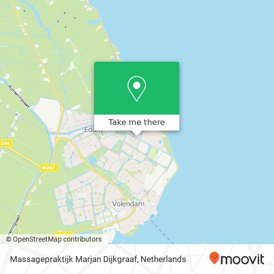 Massagepraktijk Marjan Dijkgraaf, Jourehof 11 map