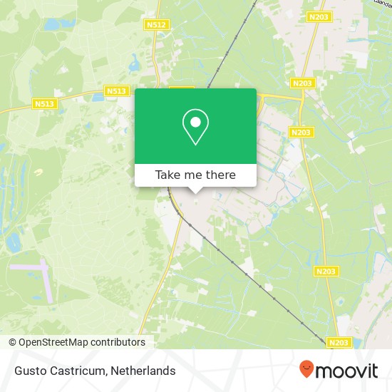Gusto Castricum, Dorpsstraat 66 map