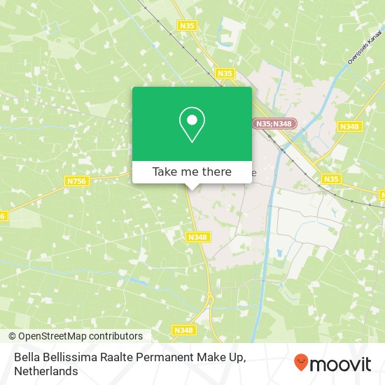 Bella Bellissima Raalte Permanent Make Up map