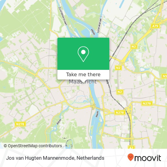 Jos van Hugten Mannenmode, Nieuwstraat 3 map