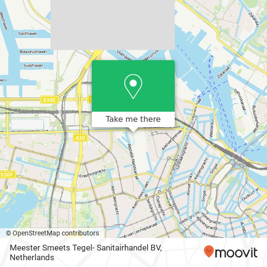 Meester Smeets Tegel- Sanitairhandel BV, Vredenhofweg 5 map