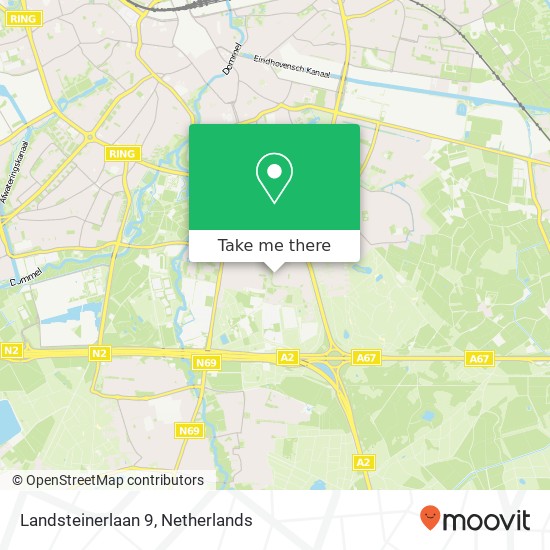 Landsteinerlaan 9, 5644 DA Eindhoven Karte