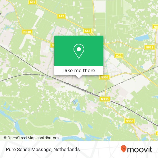 Pure Sense Massage, Kerkstraat 3 map