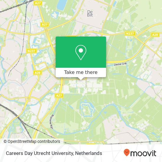 Careers Day Utrecht University, Leuvenplein map