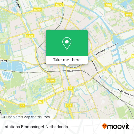 stations Emmasingel map