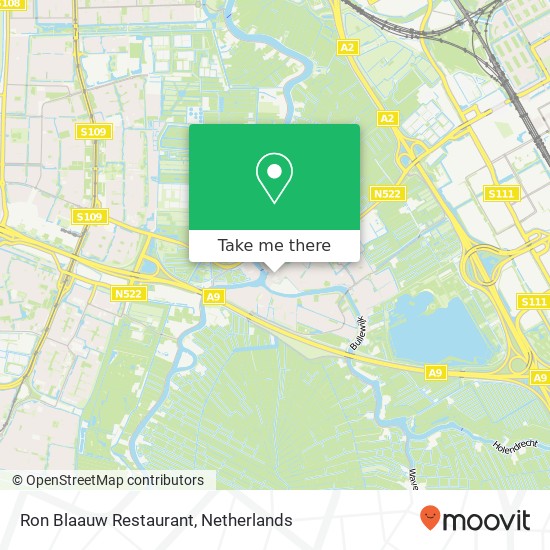 Ron Blaauw Restaurant, Kerkstraat 56 map