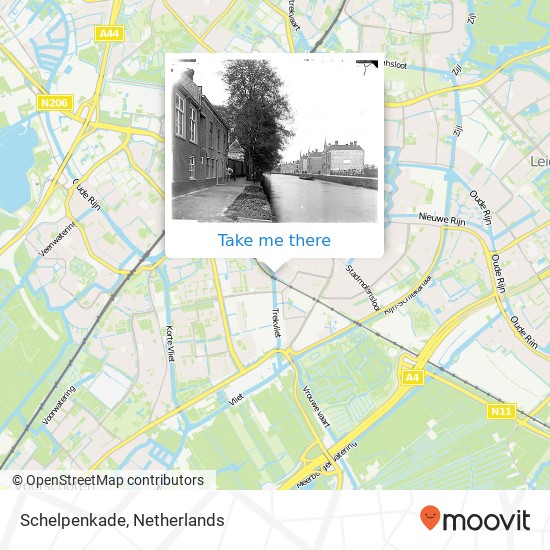 Schelpenkade, 2313 Leiden Karte