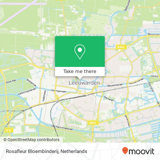 Rosafleur Bloembinderij, Nieuwestad 8 Karte