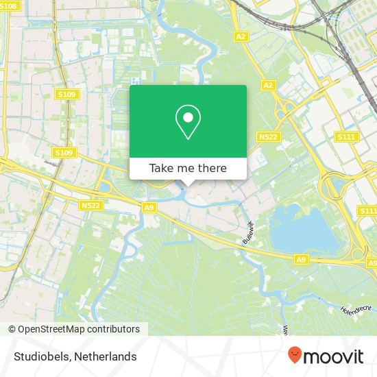 Studiobels, Dorpsstraat 30 map