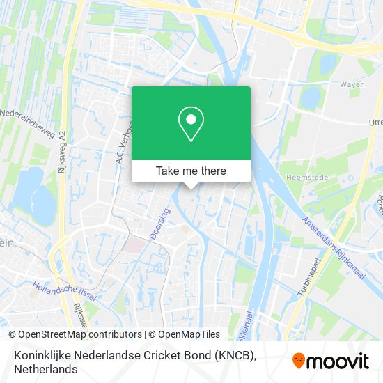 Koninklijke Nederlandse Cricket Bond (KNCB) map