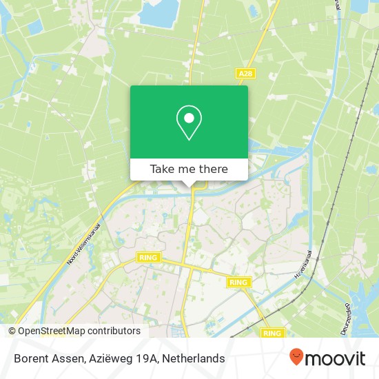 Borent Assen, Aziëweg 19A map