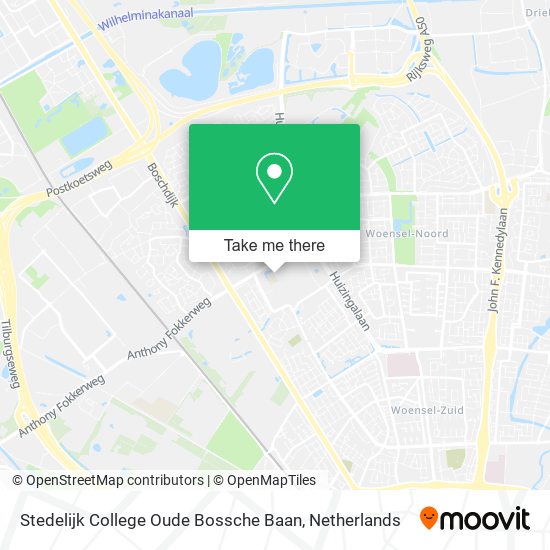 Stedelijk College Oude Bossche Baan map