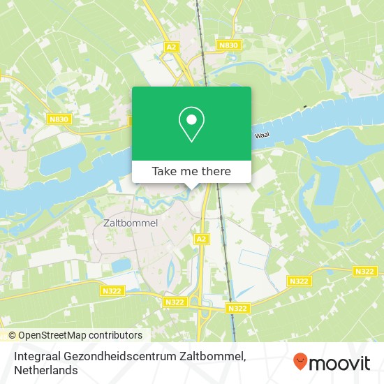 Integraal Gezondheidscentrum Zaltbommel, De Virieusingel 8 map