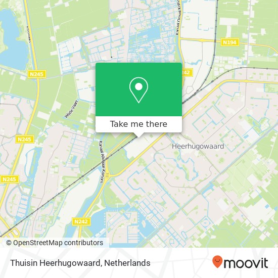 Thuisin Heerhugowaard, J.J.P. Oudweg 6A map