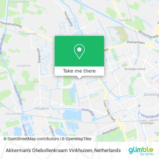 Akkerman's Oliebollenkraam Vinkhuizen map