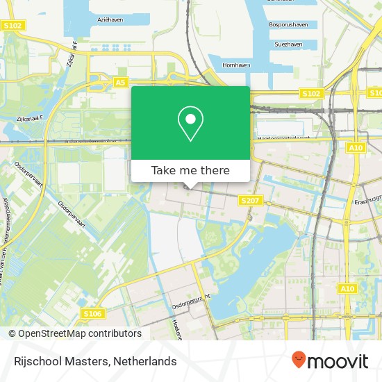 Rijschool Masters, Nicolaas Ruychaverstraat 36 map