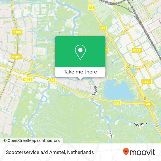 Scooterservice a/d Amstel map