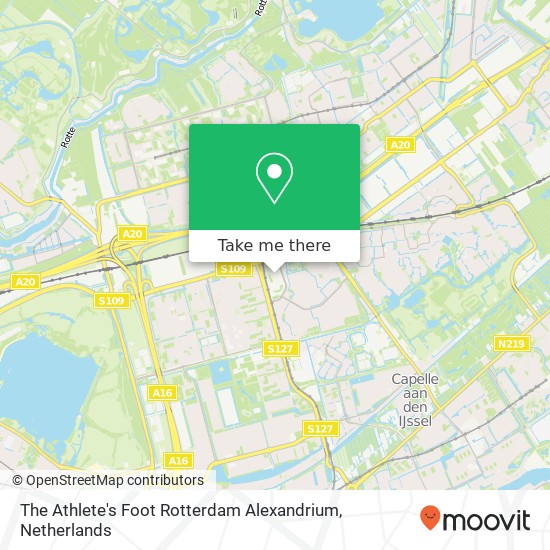 The Athlete's Foot Rotterdam Alexandrium, Poolsterstraat 162 Karte