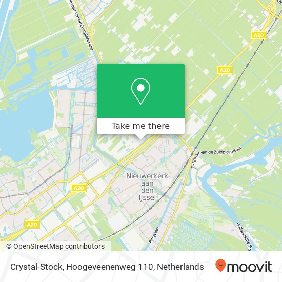 Crystal-Stock, Hoogeveenenweg 110 map