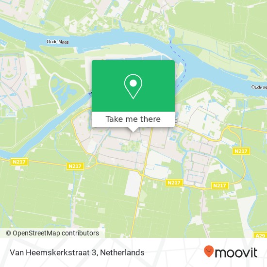 Van Heemskerkstraat 3, 3262 EN Oud-Beijerland map
