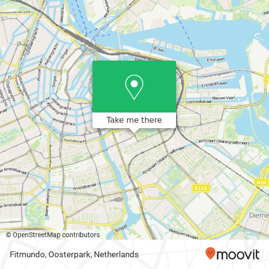 Fitmundo, Oosterpark map