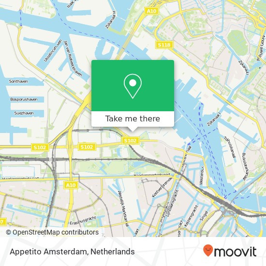 Appetito Amsterdam, Nieuwe Hemweg 4H Karte