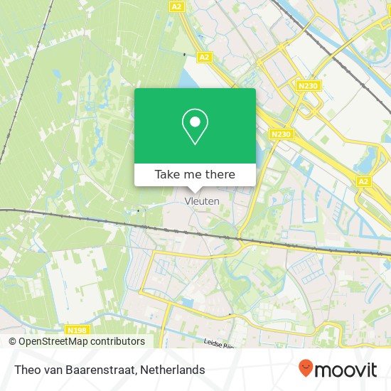 Theo van Baarenstraat, Nederland map