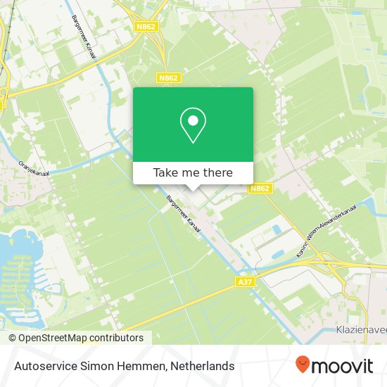 Autoservice Simon Hemmen, Roald Amundsenstraat 23 map