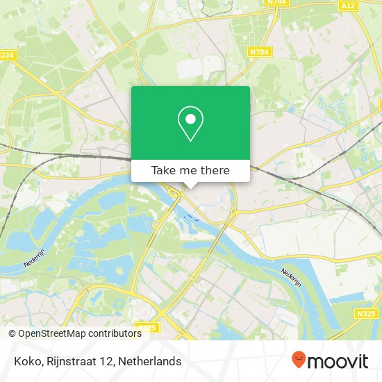 Koko, Rijnstraat 12 map